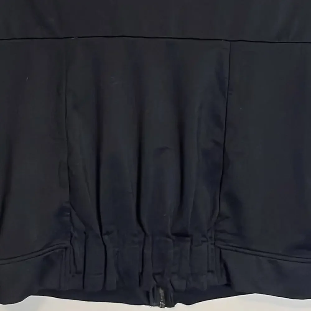 Fabletics Cropped Zip Up Attis Bomber Jacket Women's Size XS black